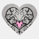 Remous et coeurs de romance gothique épousant v2 adhésifs