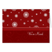 Remous et nouvelle carte de Noël d'adresse de neig