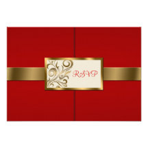Remous floraux épousant RSVP Faire-part