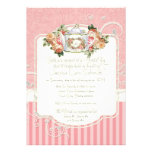 Remous modernes antiques vintages de bouquet flora invitations personnalisées