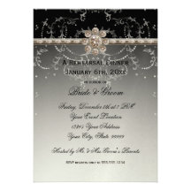 Remous octogonaux de diamant de Bling d'argent de  Invitations