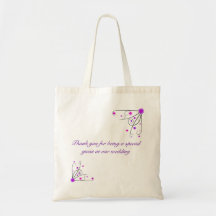 Remous pourpre et rose de sac de faveur de mariage