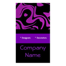 Remous pourpre noir abstrait de carte de visite