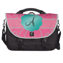 Remous roses de diamant de monogramme sacs ordinateur portable