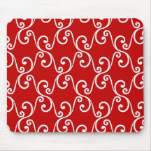 Remous rouges de vacances tapis de souris