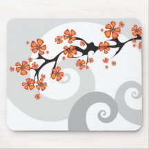 Remous tropical Mousepad de fusion de fleur Tapis De Souris