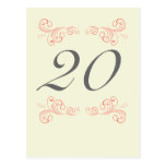 Remous vintages, orange, nombre gris de Tableau de Carte Postale