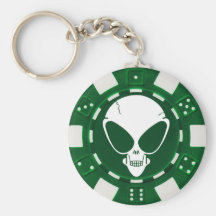 remplaçant étranger de jeton de poker porte-clef