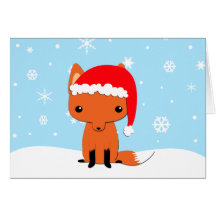 Renard de Noël Cartes De Vœux