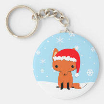 Renard de Noël Porte-clé
