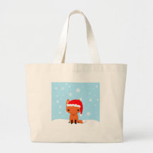 Renard de Noël Sac En Toile