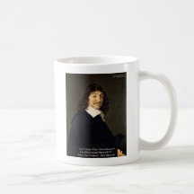 Rene Descartes résolvant des cadeaux de citation d Tasses À Café