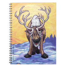 Renne animal de défilé carnets à spirale