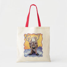 Renne animal de défilé sacs fourre-tout