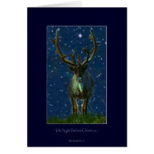 Renne de Noël Carte De Vœux