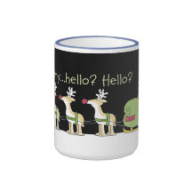 Renne de téléphone portable mug