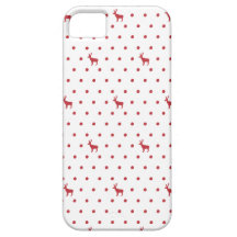 Renne rouge avec le Coque-Compagnon de l'iPhone 5  Coques iPhone 5