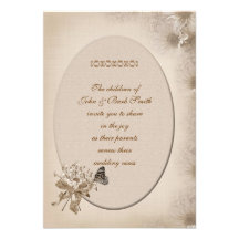 Renouvellement de voeu de mariage de marguerite cartons d'invitation