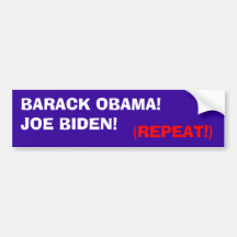 Répétition d'Obama - de Biden Autocollants Pour Voiture