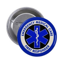 Répondeur de soins médicaux de secours premier badges avec agrafe