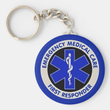 Répondeur de soins médicaux de secours premier porte-clé