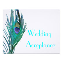 Réponse #2 de mariage de paon faire-part personnalisé