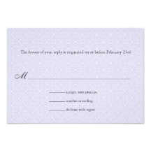 Réponse lilas de mariage de bande d'art déco invitation personnalisée