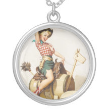 Reposer le Pin assez occidental vers le haut art d Pendentif Personnalisé