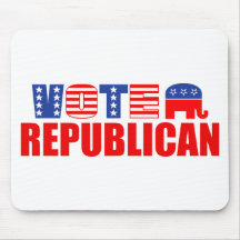Républicain de vote (bannière étoilée) tapis de souris