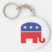 Républicain-Éléphant Porte-clé
