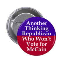 Républicains contre le bouton de McCain Pin's