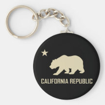 République Keychain de la Californie Porte-clef