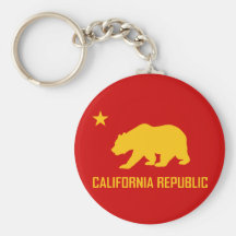 République Keychain de la Californie Porte-clefs