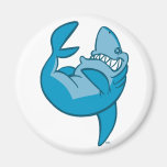 Requin de bande dessinée roulant l'aimant riant de magnets
