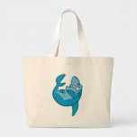 Requin de bande dessinée roulant le sac riant de r sacs