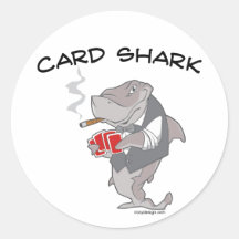 Requin de carte autocollants