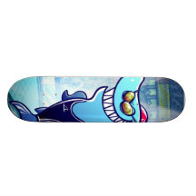 Requin de nageur plateaux de skateboards