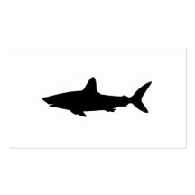 Requin de natation carte de visite