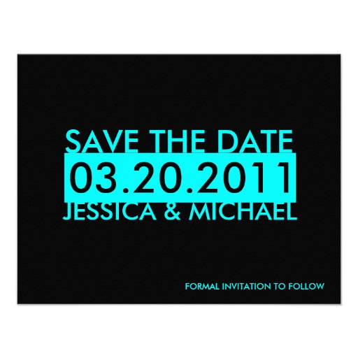 Réservez la date cartons d'invitation