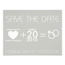 Réservez la date cartons d'invitation