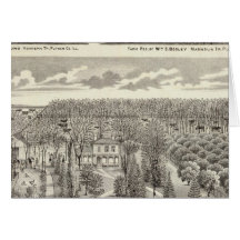 Résidence d'érablière cartes de vœux