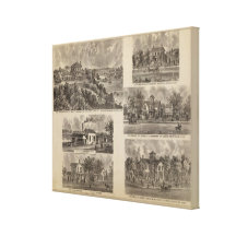 Résidences et usine au Minnesota Toile Tendue