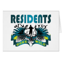 Résidents fous cartes de vœux