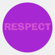 RESPECT AUTOCOLLANT ROND