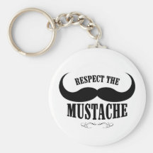 Respectez le porte - clé de la moustache $6,95 porte-clés
