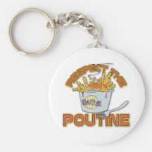 Respectez le Poutine Porte-clefs
