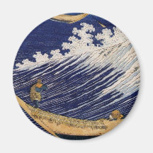 Ressacs par Katsushika Hokusai Aimant Pour Réfrigérateur