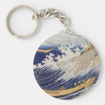 Ressacs par Katsushika Hokusai Porte-clef