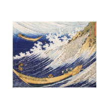 Ressacs par Katsushika Hokusai Toile Tendue
