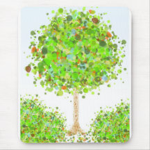 Ressort à l'arbre Mousepad d'été Tapis De Souris